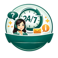 24/7 دعم متوفر على مدار الساعة